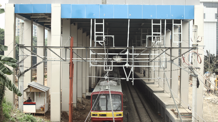 Uji Coba Operasi KA Bandara Soekarno-Hatta Mundur