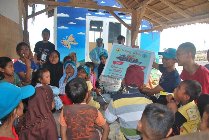 Kegiatan ini diikuti oleh sekitar 50 masyarakat Pulau Tunda (Sumber: HIMAPIKANI)