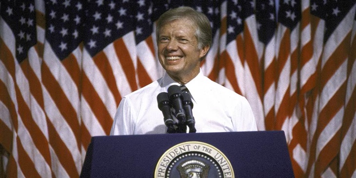 Jimmy Carter menjadi presiden ke 39 setelah Gerald Ford. (Foto: NBC News)