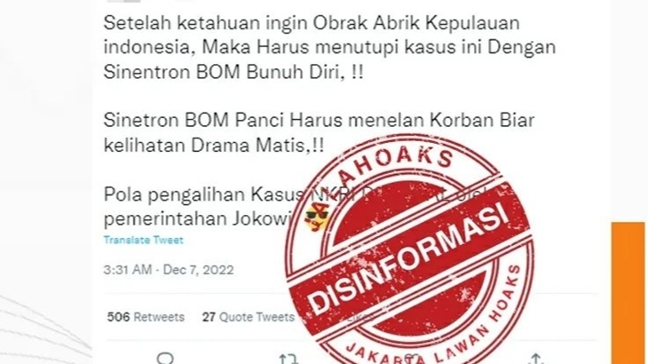 [HOAKS atau FAKTA]: Bom Polsek Astanaanyar Pengalihan Isu Penjualan Pulau