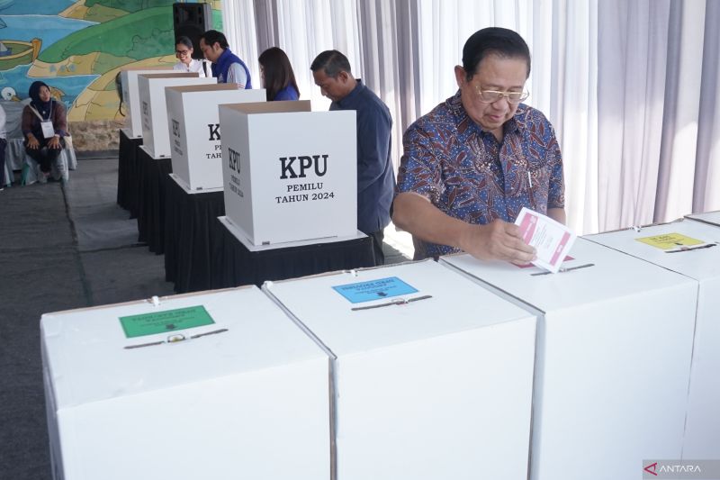 Pertama Kalinya SBY Nyoblos di Kampung Halaman