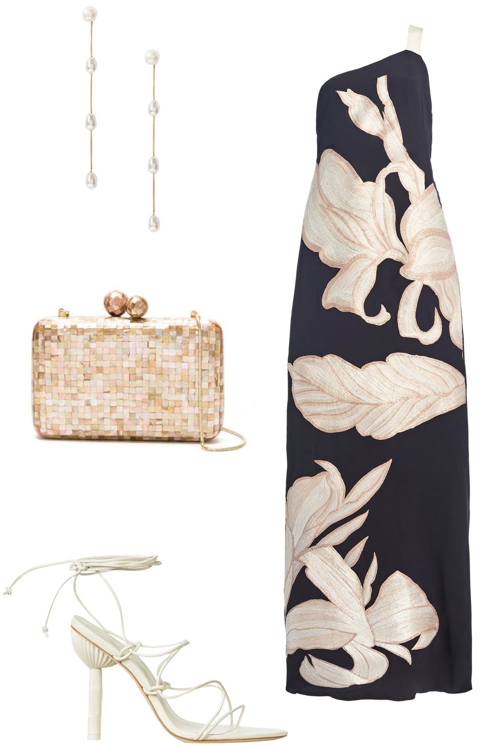 Monochromatic look untuk hadiri pernikahan outdoor. (Foto Harper's Bazaar)