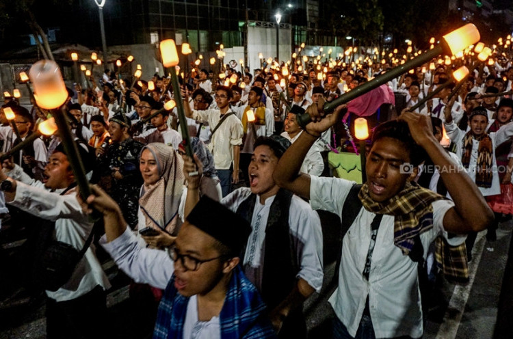 Pawai Obor Elektrik Sambut Tahun Baru Islam 1441 H di Jakarta