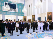 Presiden Prabowo Subianto Lantik Wamendagri, Wamenkes, dan Ketua BP BUMN di Istana Negara 