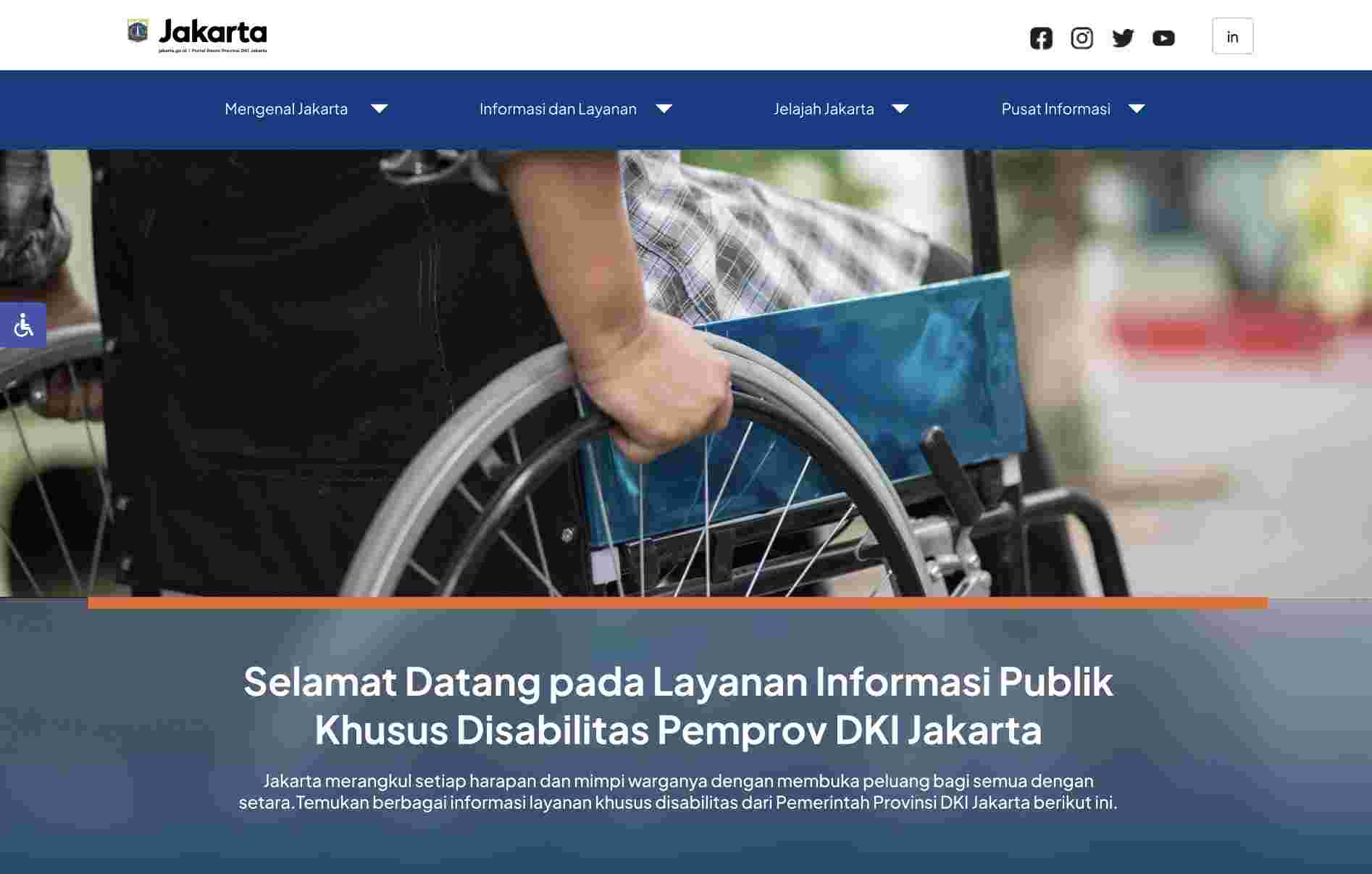 Situs Pemprov DKI Hadirkan Laman Landas Khusus Disabilitas