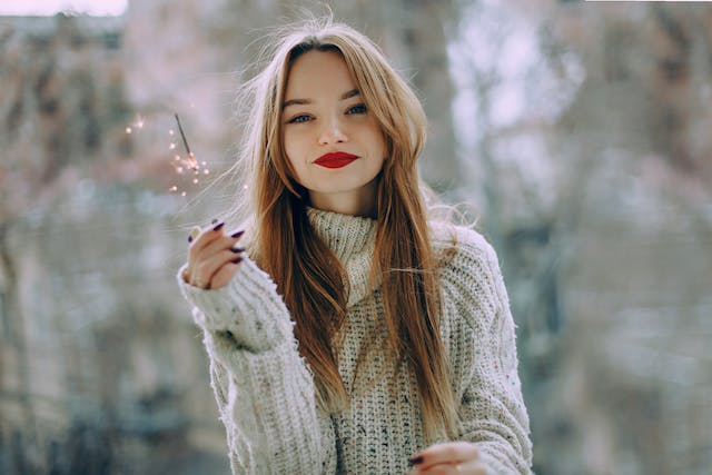 red lips