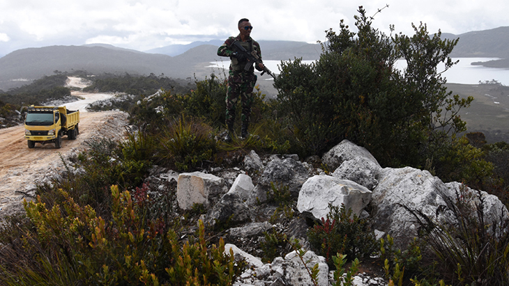 Pengamanan Kunjungan Presiden Jokowi di Wamena