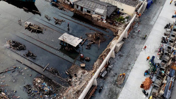Menilik Pembangunan Tanggul Antisipasi Banjir Rob Muara Angke Jakarta Utara 