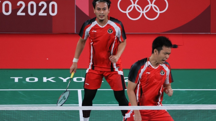 Tumbangkan Ganda Tuan Rumah, Ahsan/Hendra Melaju ke Semifinal Olimpiade Tokyo