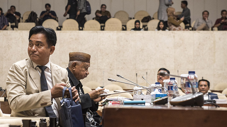 Dihadapan Pansus Angket, Yusril Minta KPK Tidak Berpolitik Dengan Galang Opini