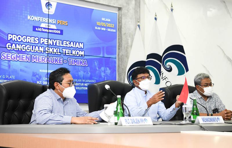 Pantau Perbaikan SKKL Marauke-Timika, Menkominfo Imbau Masyarakat Gunakan Kebutuhan Prioritas