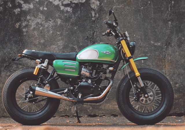 Motor Custom Kawasaki W175 Jokowi Sudah 70 Persen