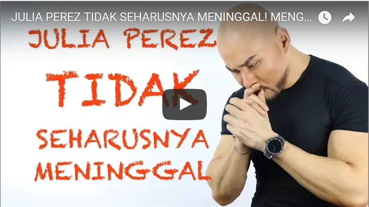 Deddy Corbuzier: Julia Perez Tidak Seharusnya Meninggal
