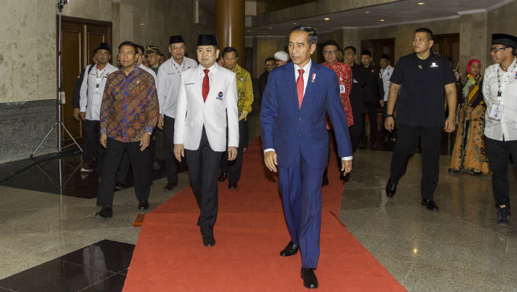Reaksi Jokowi Usai Resmi Diusung Perindo di Pilpres 2019