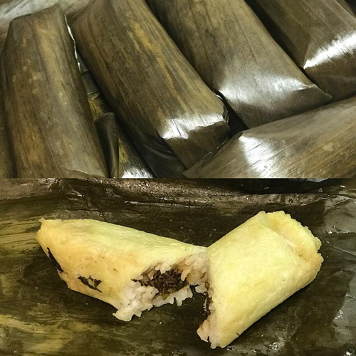Arem-arem khas Kabupaten Kebumen, Jawa Tengah, berisi oncom. (Instagram/ redwokhouston)