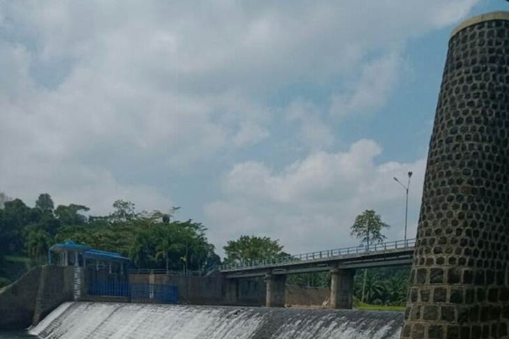 Bendungan Irigasi Manjuto untuk pengairan sawah milik petani di Kabupaten Mukomuko. ANTARA/HO-Aspri