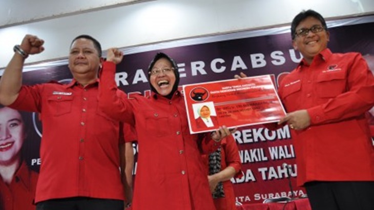 Wali Kota Surabaya Tri Rismaharini. (Antaranews)