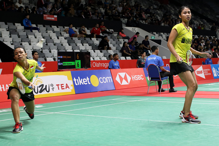 Rizki/Della Tantang Juara Dunia