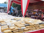 Polisi Musnahkan Narkoba Seberat 1,2 Ton dari Jaringan Timur Tengah