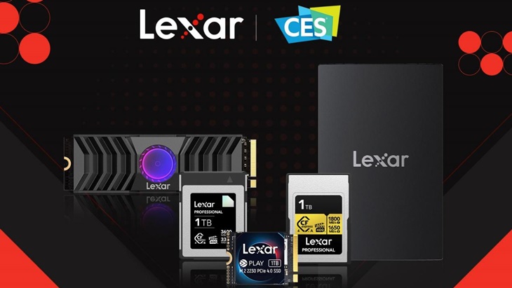 Lexar Pamerkan Lini Produk untuk Fotografi Profesional dan Gaming di CES 2024