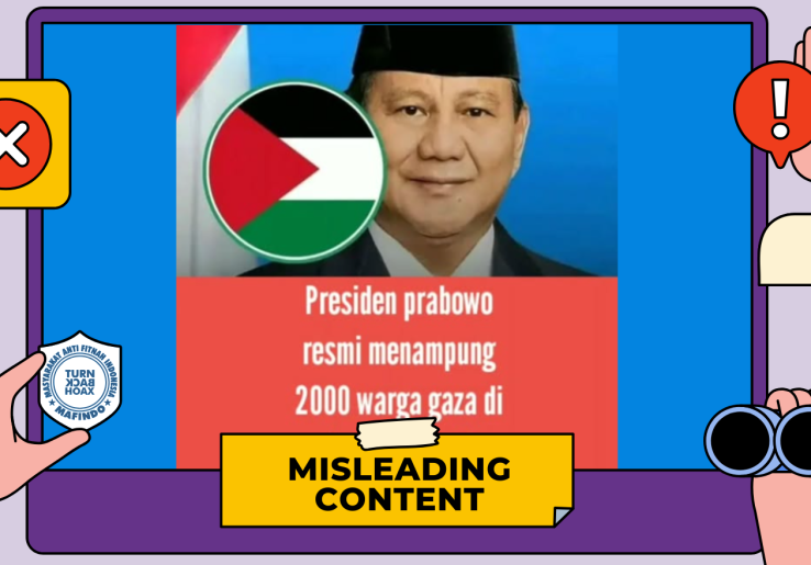 [HOAKS atau FAKTA]: Prabowo Resmi Tetapkan Pulau Galang Riau untuk Dijadikan ‘Rumah Sementara’ Rakyat Gaza Palestina yang Jadi Korban Perang