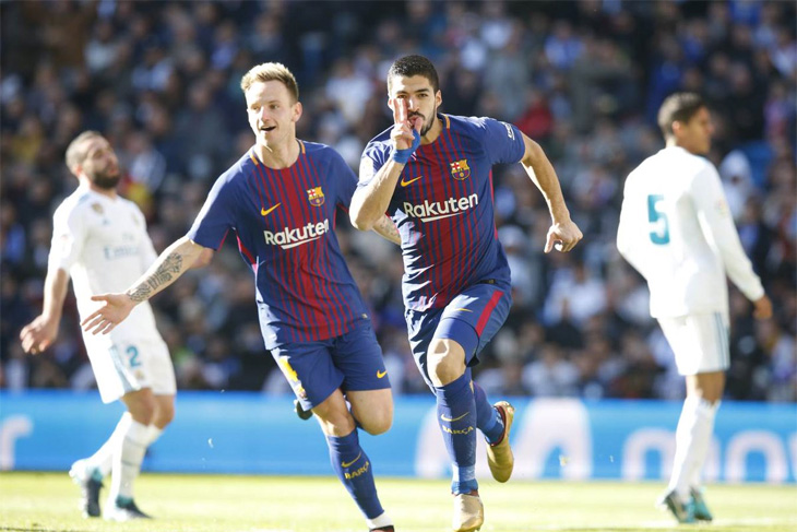 Barcelona Tekuk Sepuluh Pemain Madrid 3-0