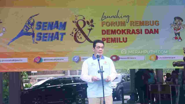 Hadiri Apel Kesiapan Pemilu, Wagub DKI Pesan Warga Tolak Praktik Politik Uang