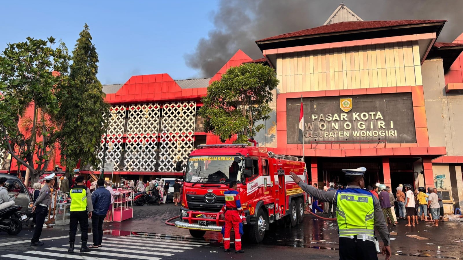 Kebakaran Pasar Wonogiri Diduga akibat Korsleting Listrik, Tidak Ada Korban Jiwa