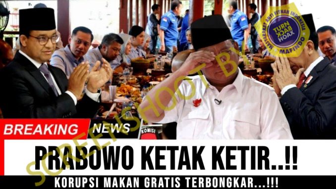 [HOAKS atau FAKTA]: Korupsi Program Makan Siang Gratis Prabowo Terbongkar