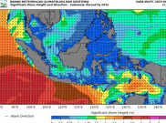 BMKG Keluarkan Imbauan Ancaman Bahaya Gelombang 6 Meter di Selat Sunda