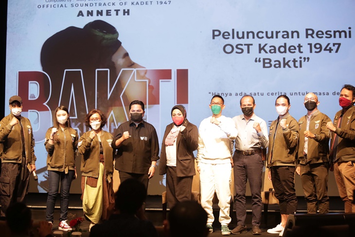 Nyanyi Lagu 'Bakti', Anneth Bikin Erick Thohir Merinding