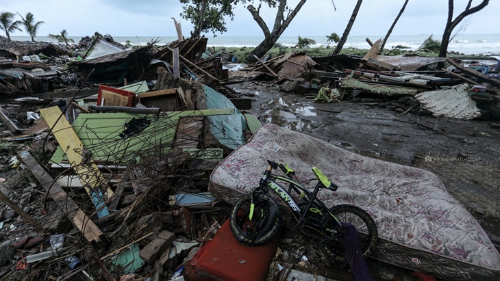 Tanjung Lesung Resrort usai Tsunami (MP/Rizki Fitrianto)