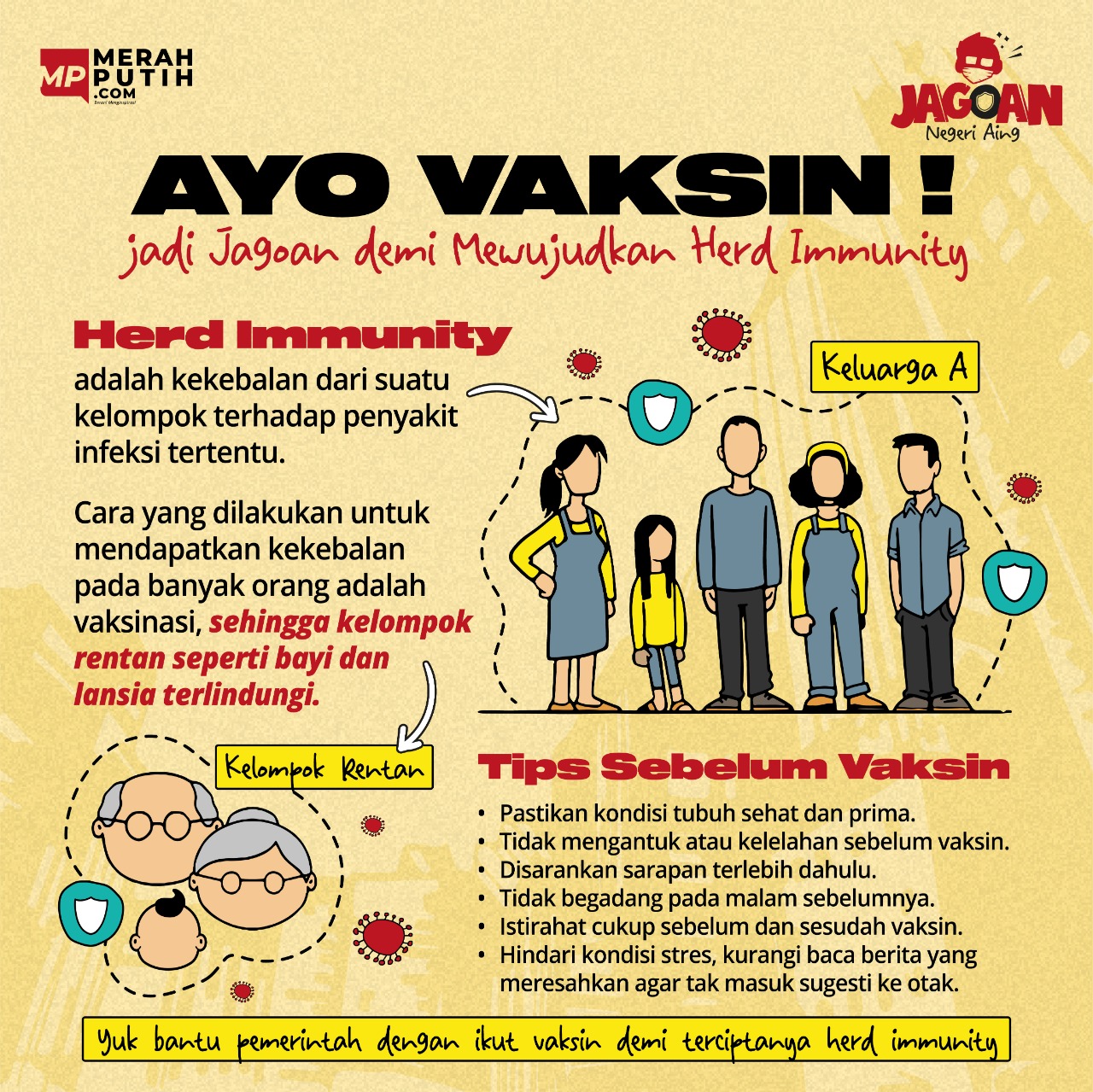 Ayo Vaksin, jadi Jagoan demi Mewujudkan Herd Immunity
