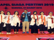  Relawan Pertiwi Gelar Apel Siaga Kawal TPS 