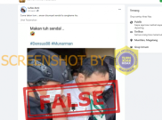 [HOAKS atau FAKTA]: Saat Ditangkap Densus 88, Munarman Gigit Sandal