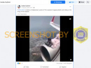 [HOAKS atau FAKTA]: Warga Afghanistan Naiki Sayap Pesawat untuk Hindari Taliban