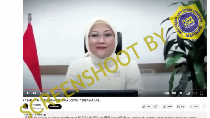 [HOAKS atau FAKTA]: Karena Jokowi, Malaysia Menyerah dan Tunduk