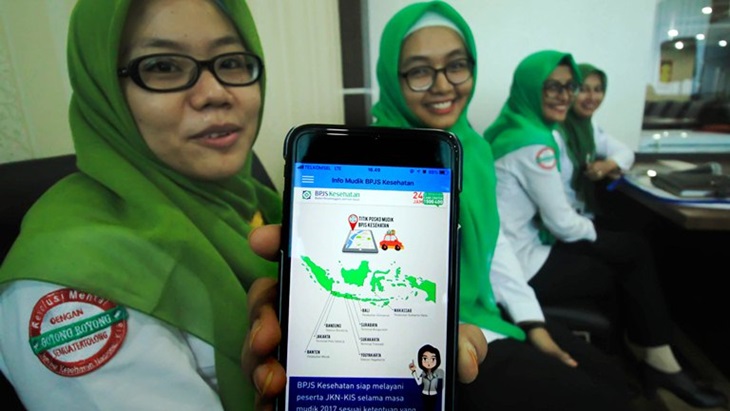 Aplikasi mobile BPJS Kesehatan. (Foto: Antara)