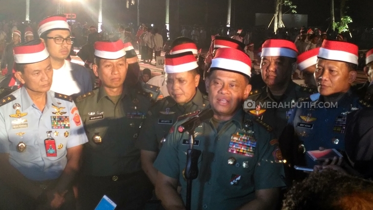Rayakan HUT RI ke-72, Panglima TNI Janji Bantu Veteran Perang