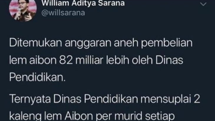 Fakta Baru Anggaran Lem Aibon Pemprov DKI Sebesar Rp126 Miliar