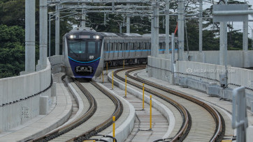 Masyarakat Uji Coba MRT Jakarta