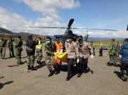 12 Jenazah Penumpang dan Awak Helikopter Mil Mi-17 Dievakuasi ke Oksibil