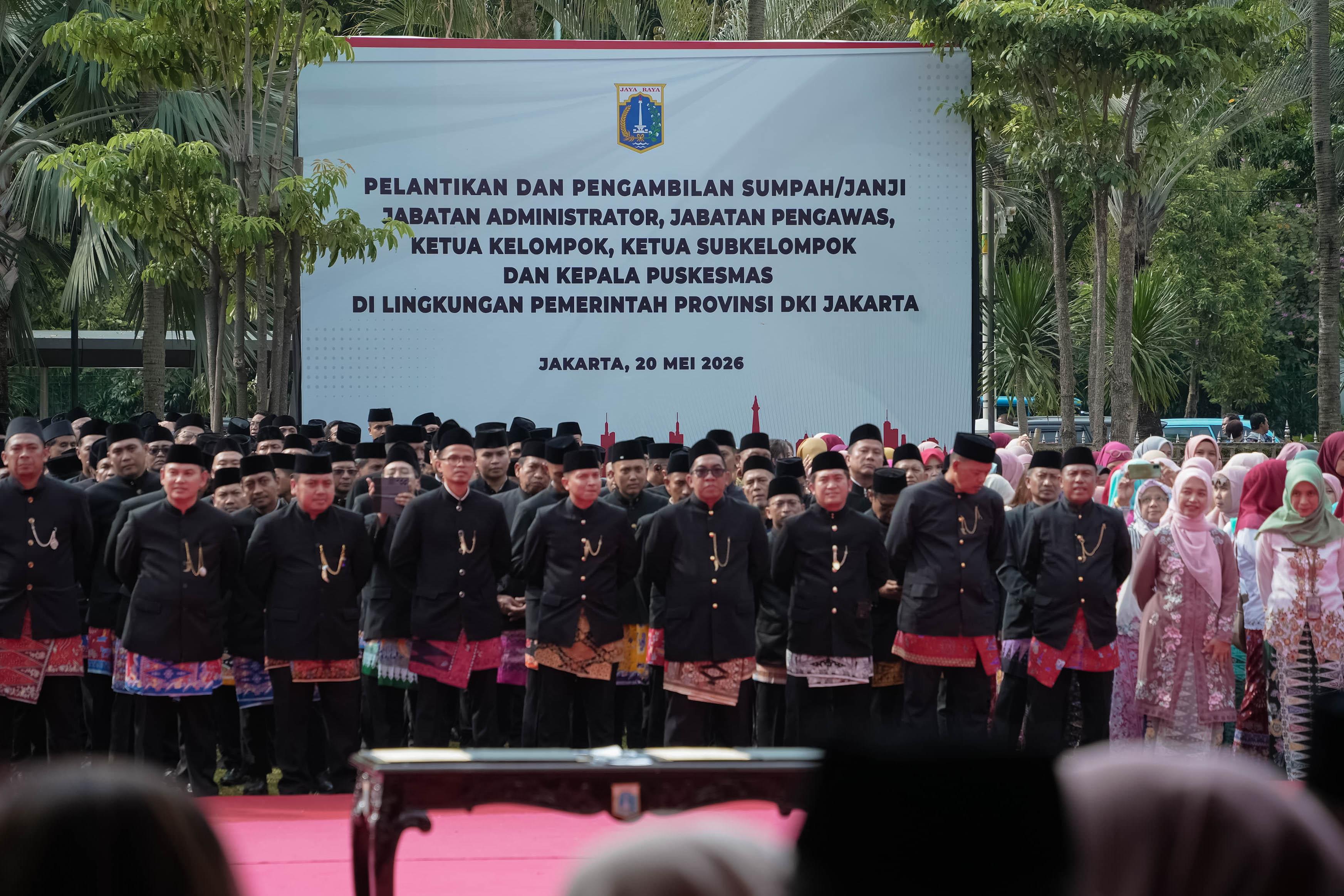 Gubernur Pramono Lantik 884 Pejabat, Ingatkan Gerak Cepat Antisipasi Perubahan di Tengah Gejolak Global
