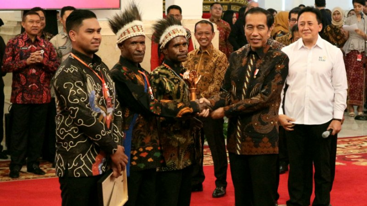 Jokowi Hadiri Acara Penyerahan Piala Pemenang Festival Gapura Cinta Negeri