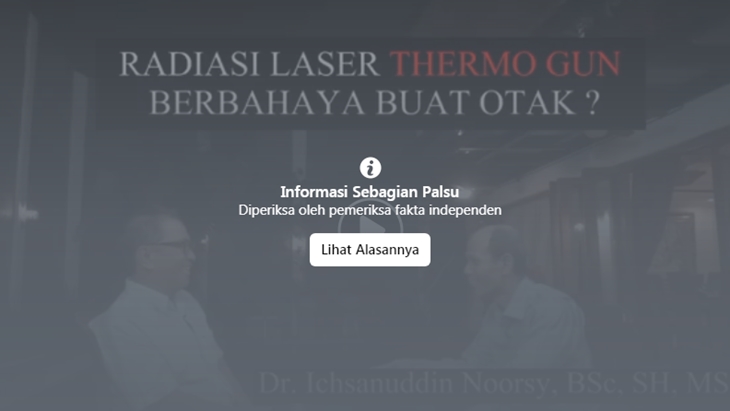 [HOAKS atau FAKTA]: Thermometer Gun Merusak Otak
