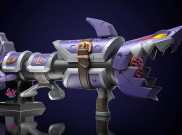 Senjata Fishbone milik Jinx Hadir di Arcane x Nerf