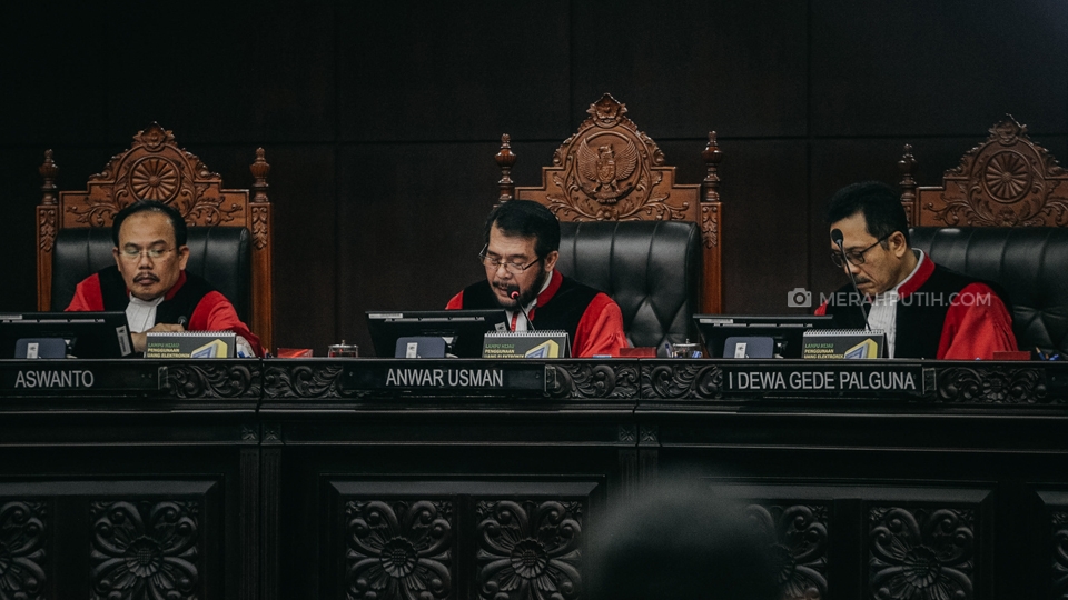 MK Gelar Sidang Putusan Sengketa Pilpres 2019
