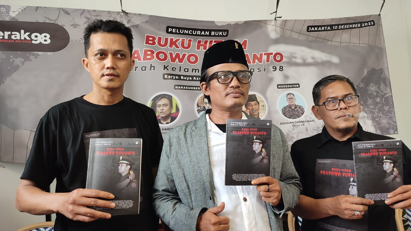 Sambut Hari HAM Internasional, Aktivis Gerak 98 Luncurkan Buku Hitam Prabowo