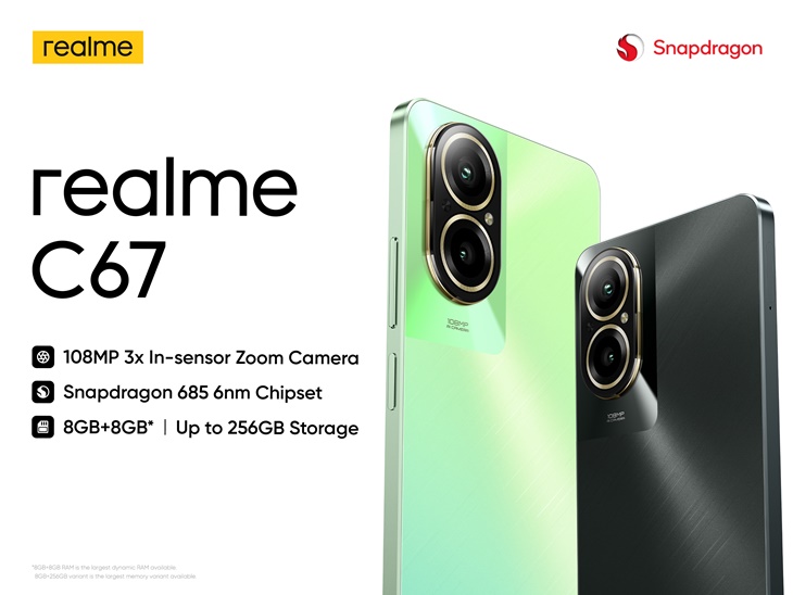 realme C67 Hadirkan Kamera 108MP dan Snapdragon 685