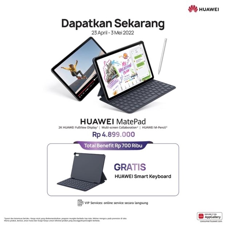 Huawei MatePad Ramai Pre-Order